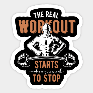 The Real Workout Sticker